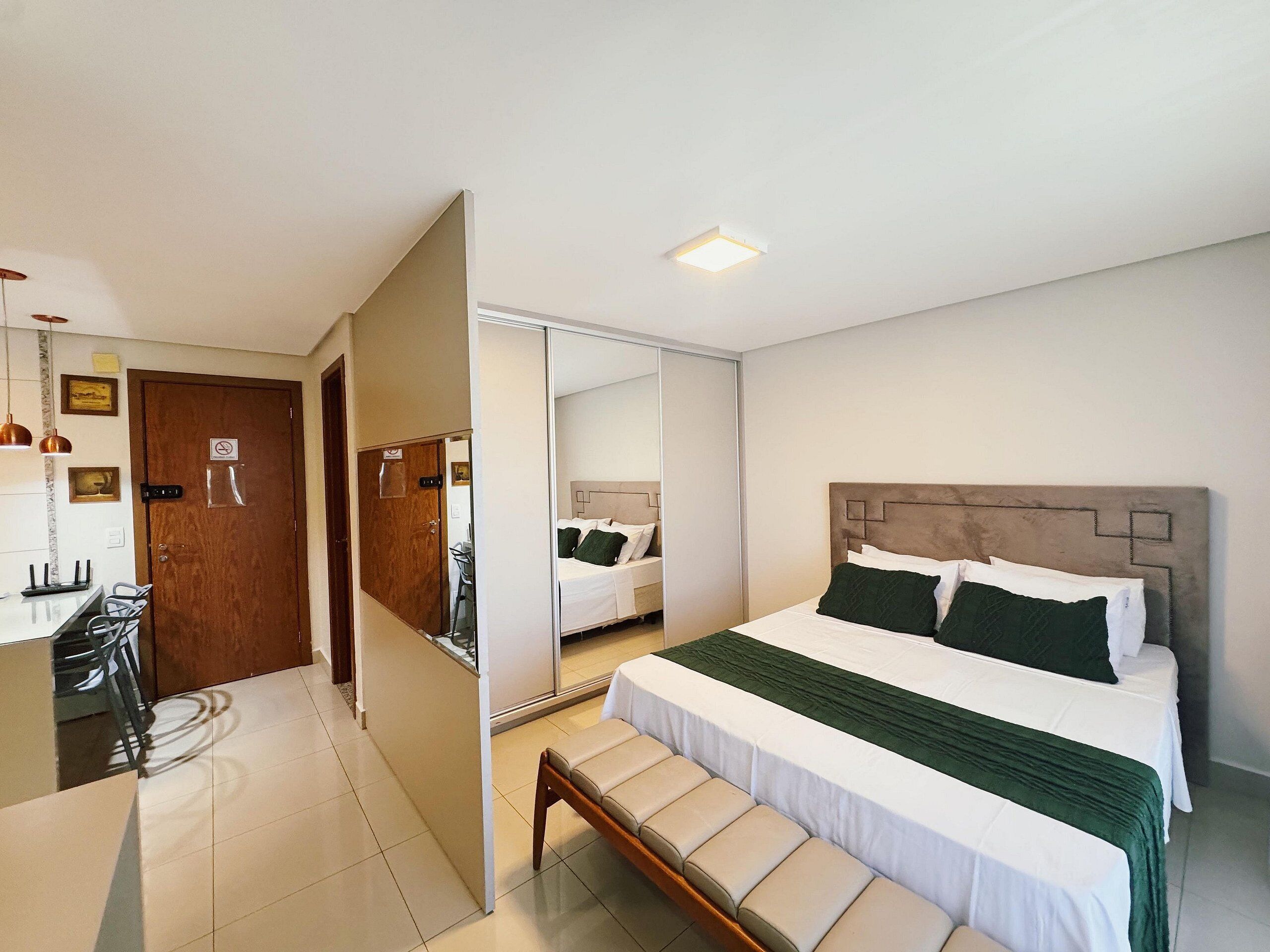 Standard Studio | Individually furnished, desk, laptop workspace, blackout drapes