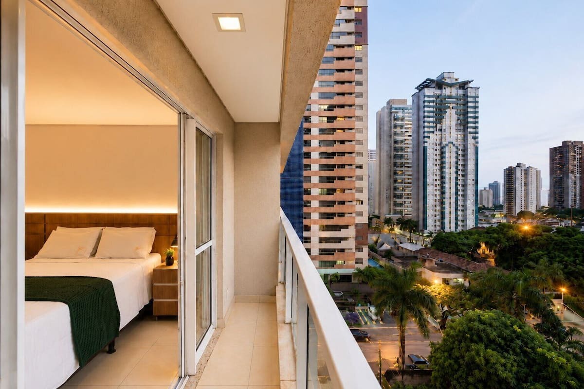 Apartamento design | Individualmente mobiliados, escrivaninha