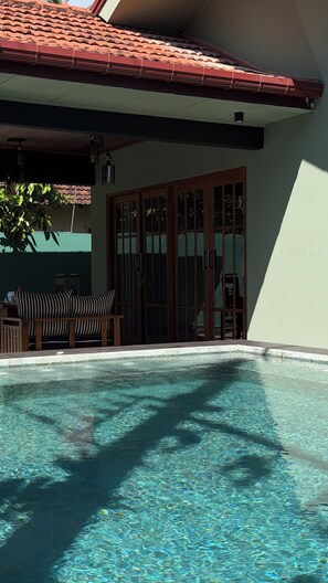 Pool - Delightful 3-bedroom Family house with AC in 5min walk by Kabalana beach. (Ahangama)