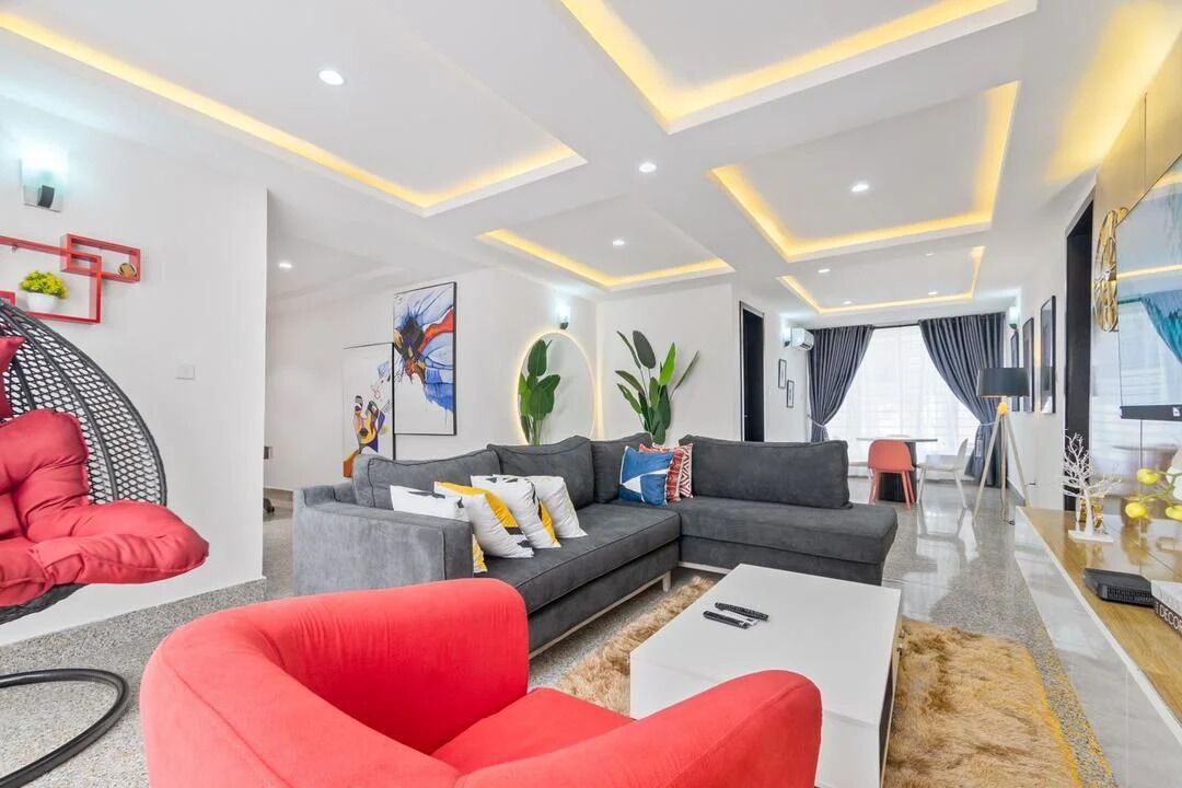 Appartement, balcon, vue ville | Coin séjour