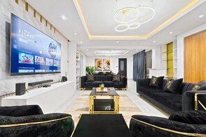 Junior Apartment, Balcony, City View | Living area - Muftyz Shortlets (Abuja)