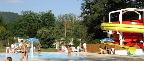 Una piscina riscaldata