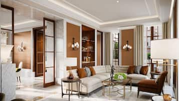 Ropa de cama de alta calidad y minibar