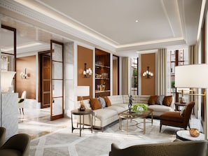 Suite, 1 King Bed (Chigi) | Premium bedding, minibar, in-room safe, iron/ironing board - Corinthia Rome (Rome)