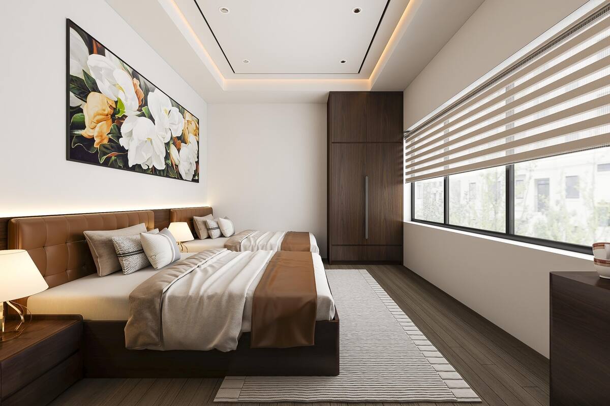 Habitación básica doble, balcón | Wifi gratis