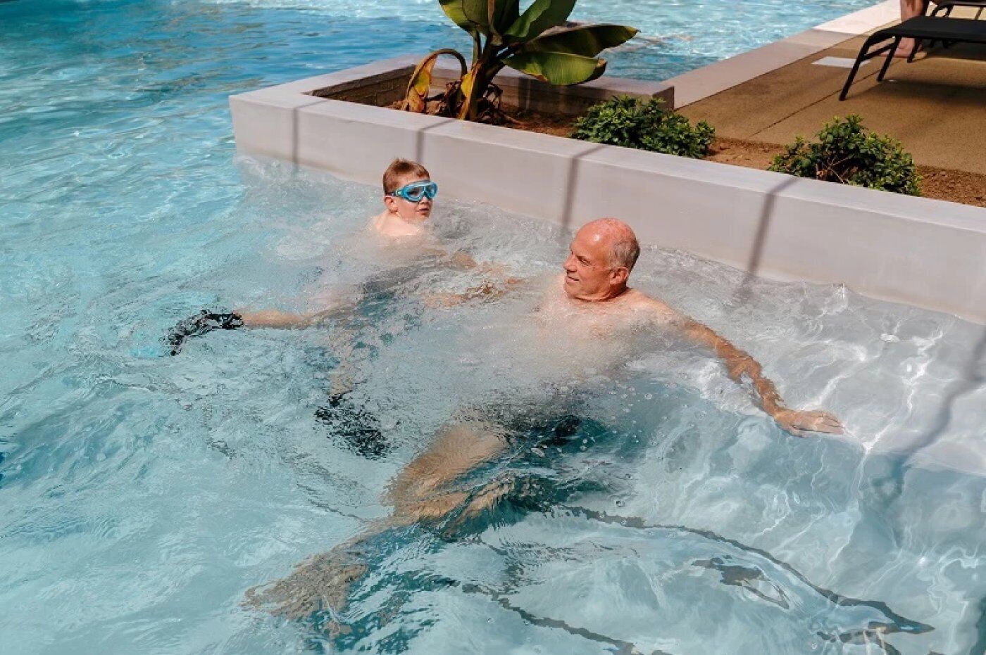 Indoor pool, a heated pool