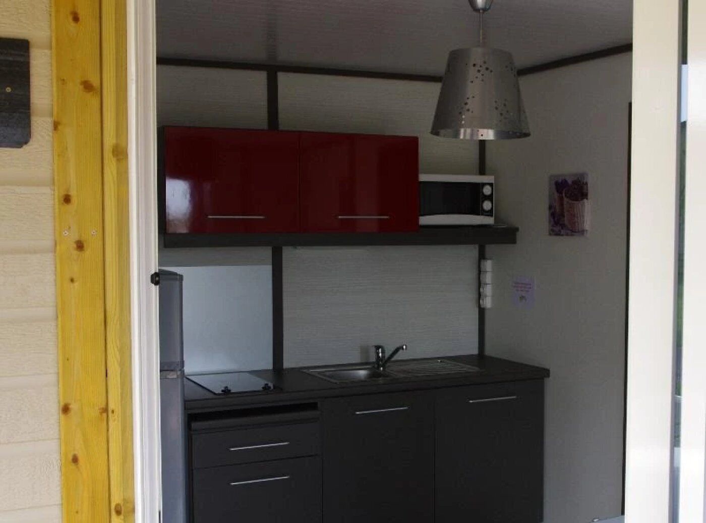 Fridge, microwave, stovetop, toaster