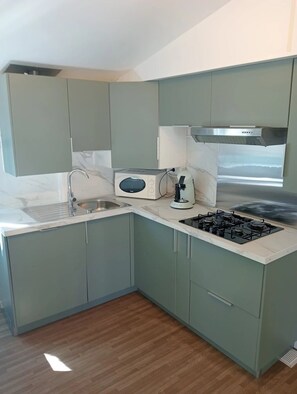 Fridge, microwave, stovetop, dishwasher - ZEcamping 4* pataugeoire animaux acceptés cottage TV LV clim 32m2 (Foix)