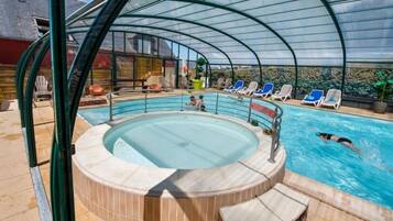 Indoor pool, a heated pool