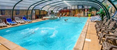 Indoor pool, a heated pool