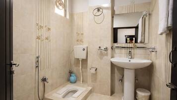 Double or Twin Room | Bathroom | Shower, free toiletries, towels, soap