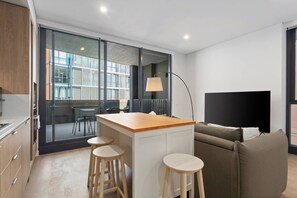 Living area - Zetland Nook Simple Living near Dining and Transport (Zetland)