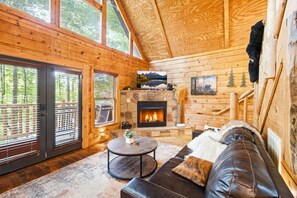 TV, fireplace, video games - Little Woods Cabin | Family-Friendly w/ Games! (Sevierville)