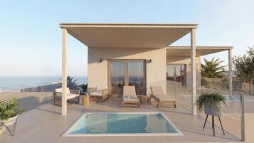 Suite with Private Plunge Pool and Sea View | Private pool