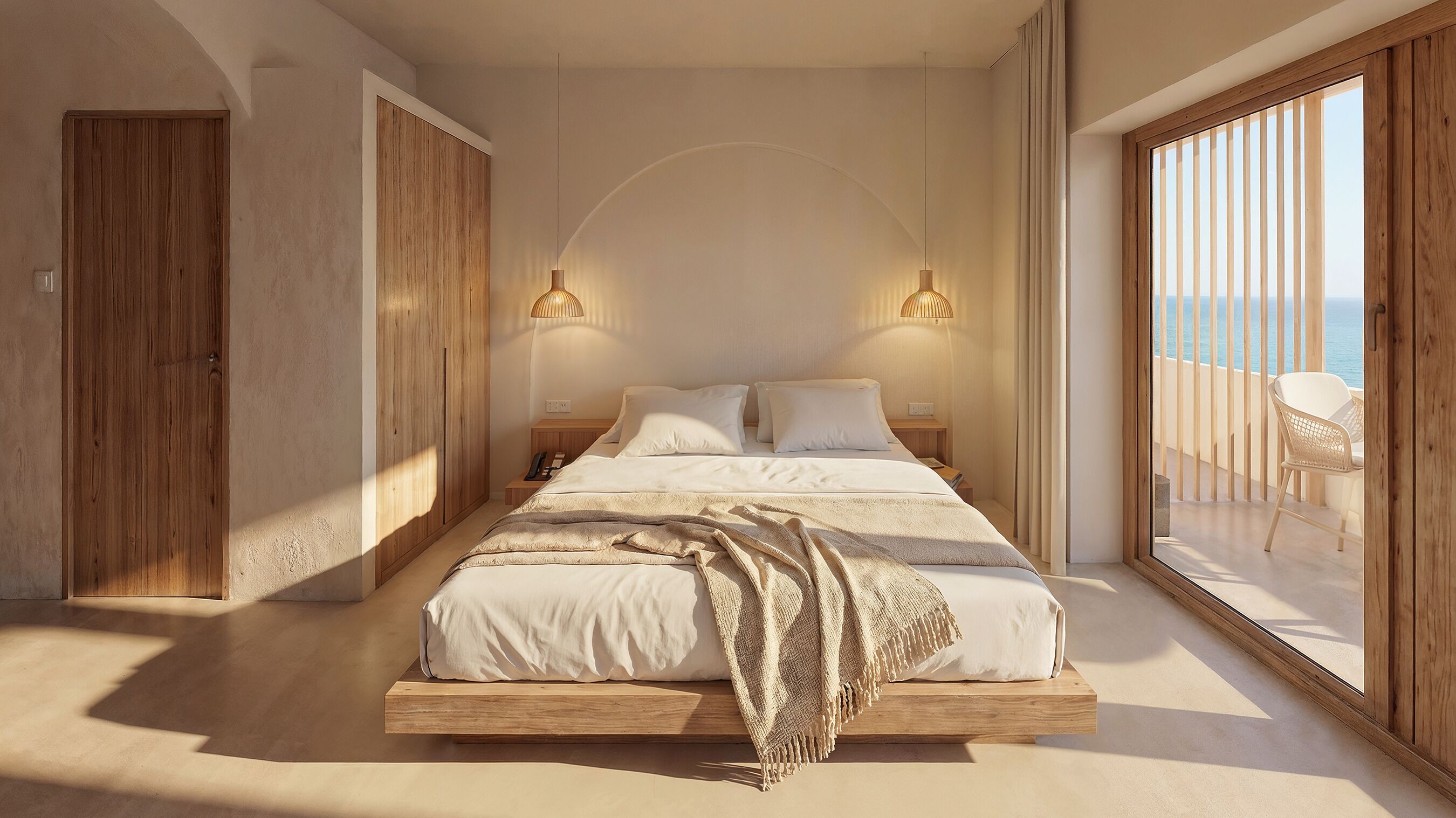 Deluxe-Doppel- oder -Zweibettzimmer, Meerblick