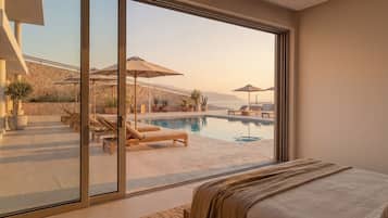 أغطية فراش متميزة وألحفة محشوة بالريش وأسرّة بطبقة علوية مريحة وميني بار