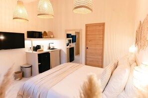 1 غرفة نوم وملاءات أسرّة