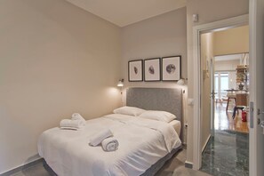 2 bedrooms, iron/ironing board, WiFi, bed sheets - Steps from History Thissio 2BR Spotless Apt (Athina)