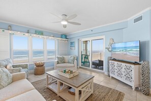 Condo, Multiple Beds (Palm House 3A) | Living area - Palm House 3A (New Smyrna Beach)