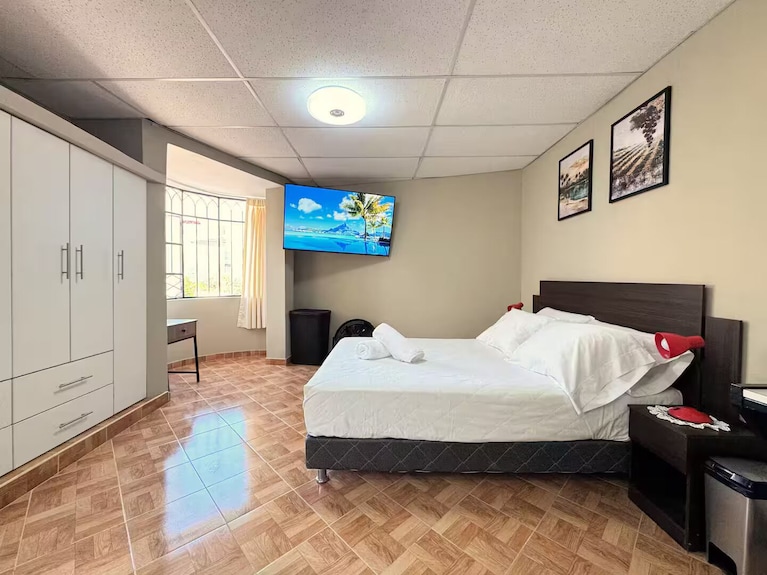 Keyless Duplex 1br - Tv 65" - Laundry - Kitchen - Ica