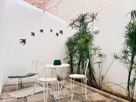 Apartamento, 1 habitación, patio | Balcón