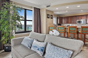 TV - 🌊Private Corner Balcony with Harbor Views | Emerald Grande E810🌊 (Destin)