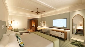 Room, 1 King Bed, Mobility Accessible (Standard View) | Iron/ironing board, free WiFi
