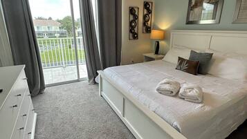 4 bedrooms, iron/ironing board, travel cot, WiFi