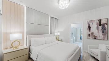 Iron/ironing board, travel crib, WiFi, bed sheets