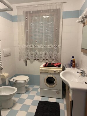 Asciugacapelli, asciugamani, sapone, carta igienica