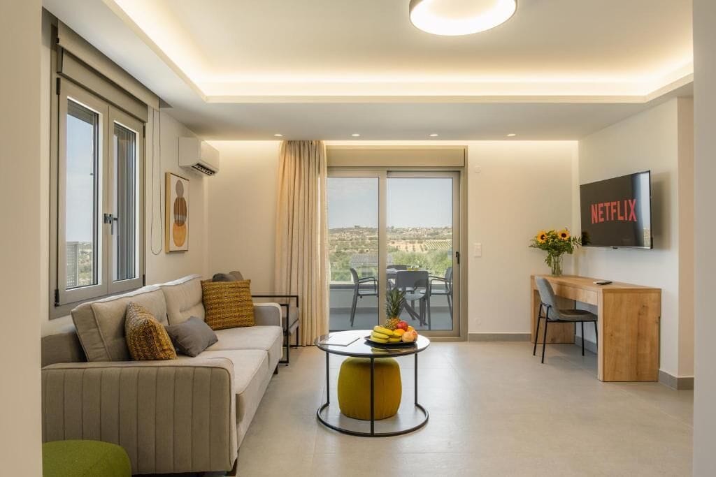 Villa Deluxe, balcón, vistas a la piscina | Zona de estar