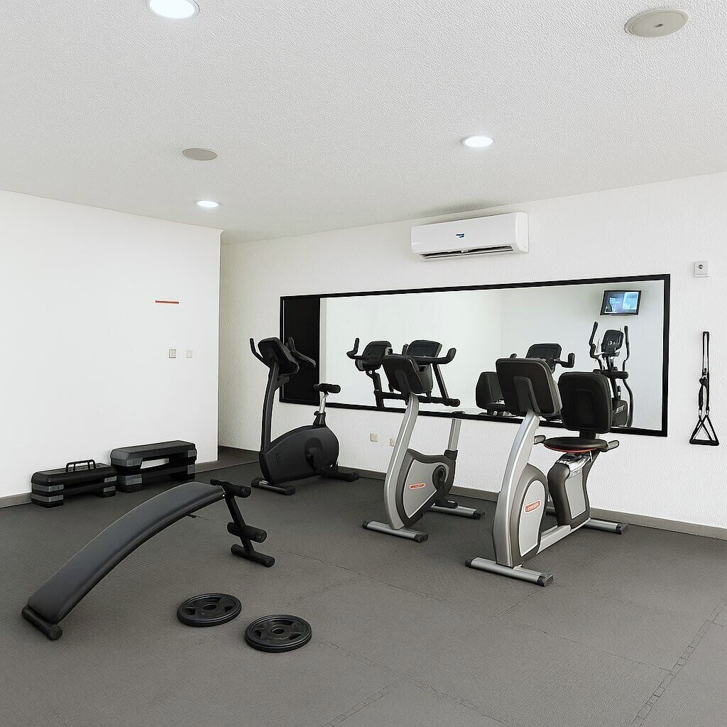 Economy Apartment, Balcony, City View | Fitness facility