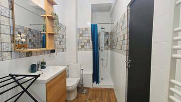 Shower, hair dryer