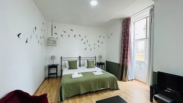 Basic Studio, 2 Twin Beds, Non Smoking, Balcony | Blackout drapes, iron/ironing board, free WiFi