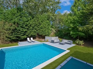 Outdoor pool, a heated pool - Southampton Beach House Close Proximity to the U.S. Open (Southampton)