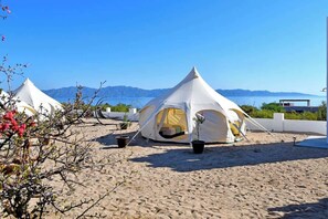 Beach nearby - The Moroccan Palace | Entire 4-Level Villa with Pool, Rooftops & Glamping Tents (El Sargento)