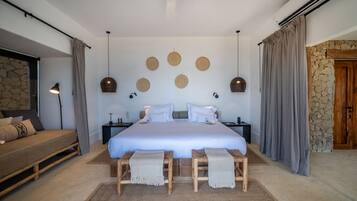 Suite, havutsikt | Wi-fi (inkludert) og sengetøy