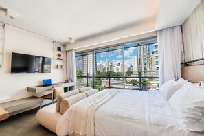 Appartement | Rideaux occultants, fer et planche à repasser, Wi-Fi gratuit