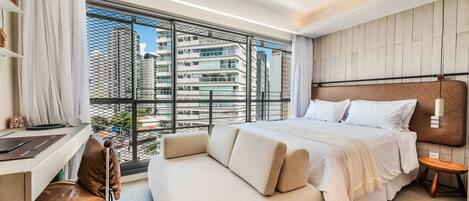 Blackout curtains, iron/ironing board, free WiFi