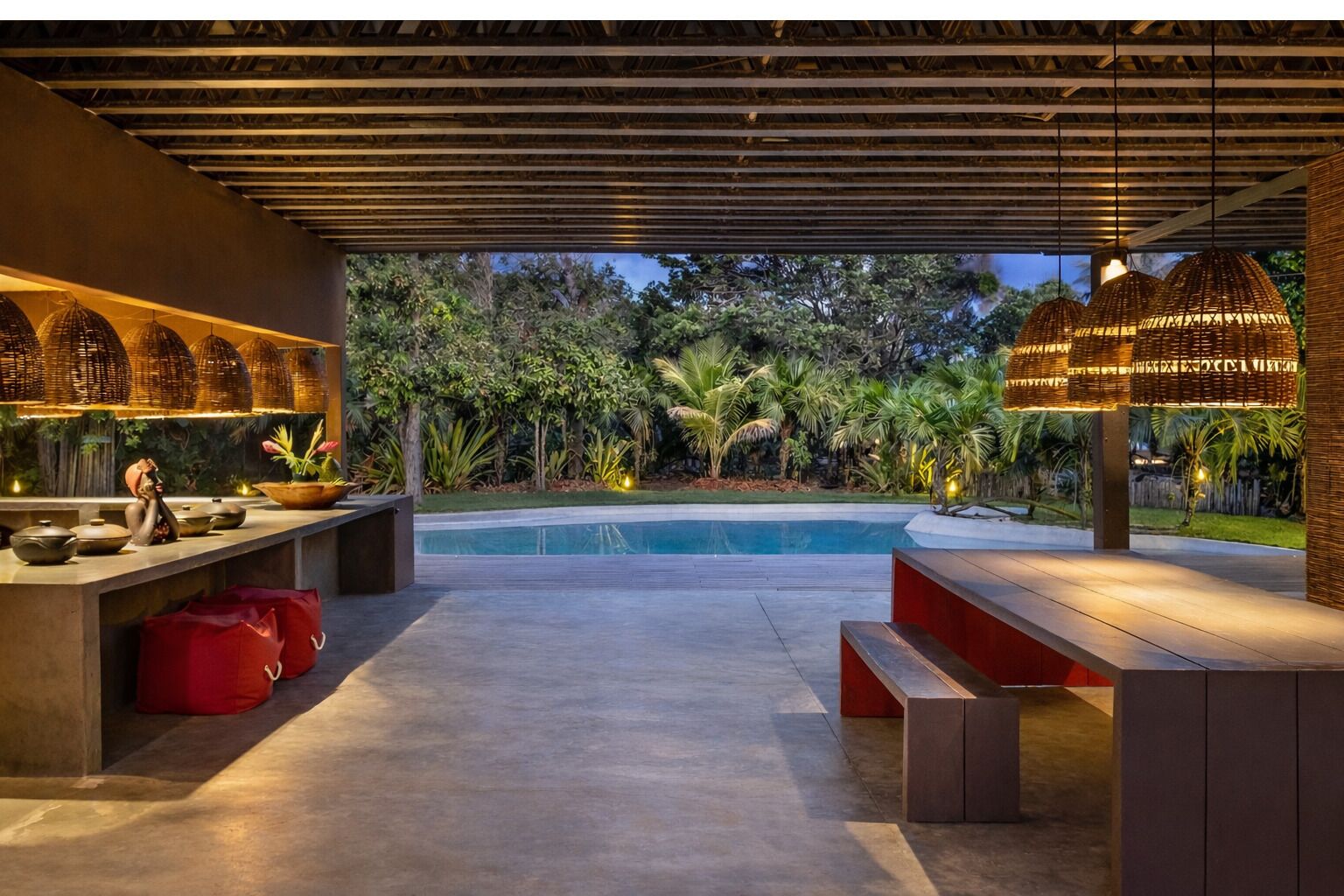 Luxe huis, uitzicht op strand | Zwembad | Een buitenzwembad