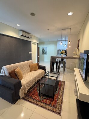 Living area - Cozy 2-bed apartment with in gorgeous Kuala Lumpur That's 5 mints walk to  KLCC (Kuala Lumpur)