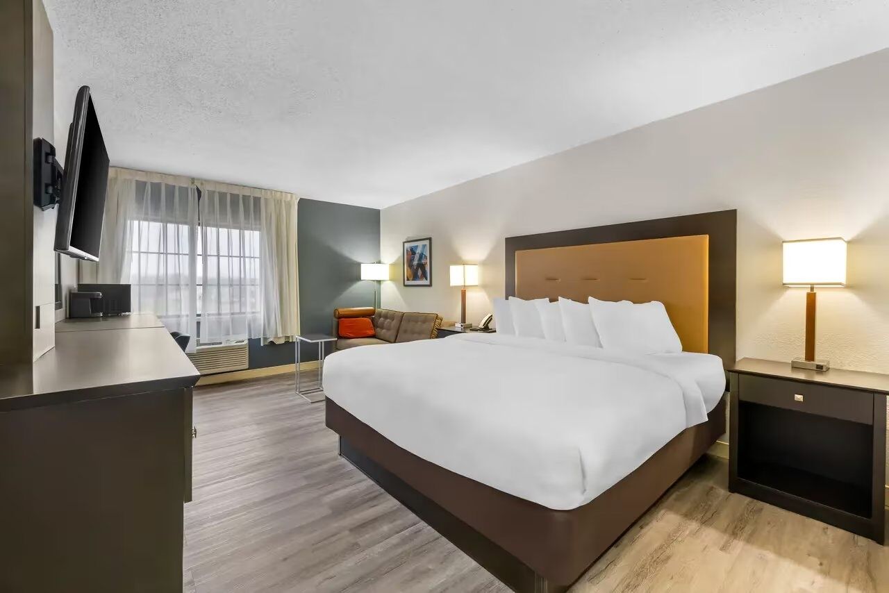 Bedroom. Interior and views may vary based on location and availability.