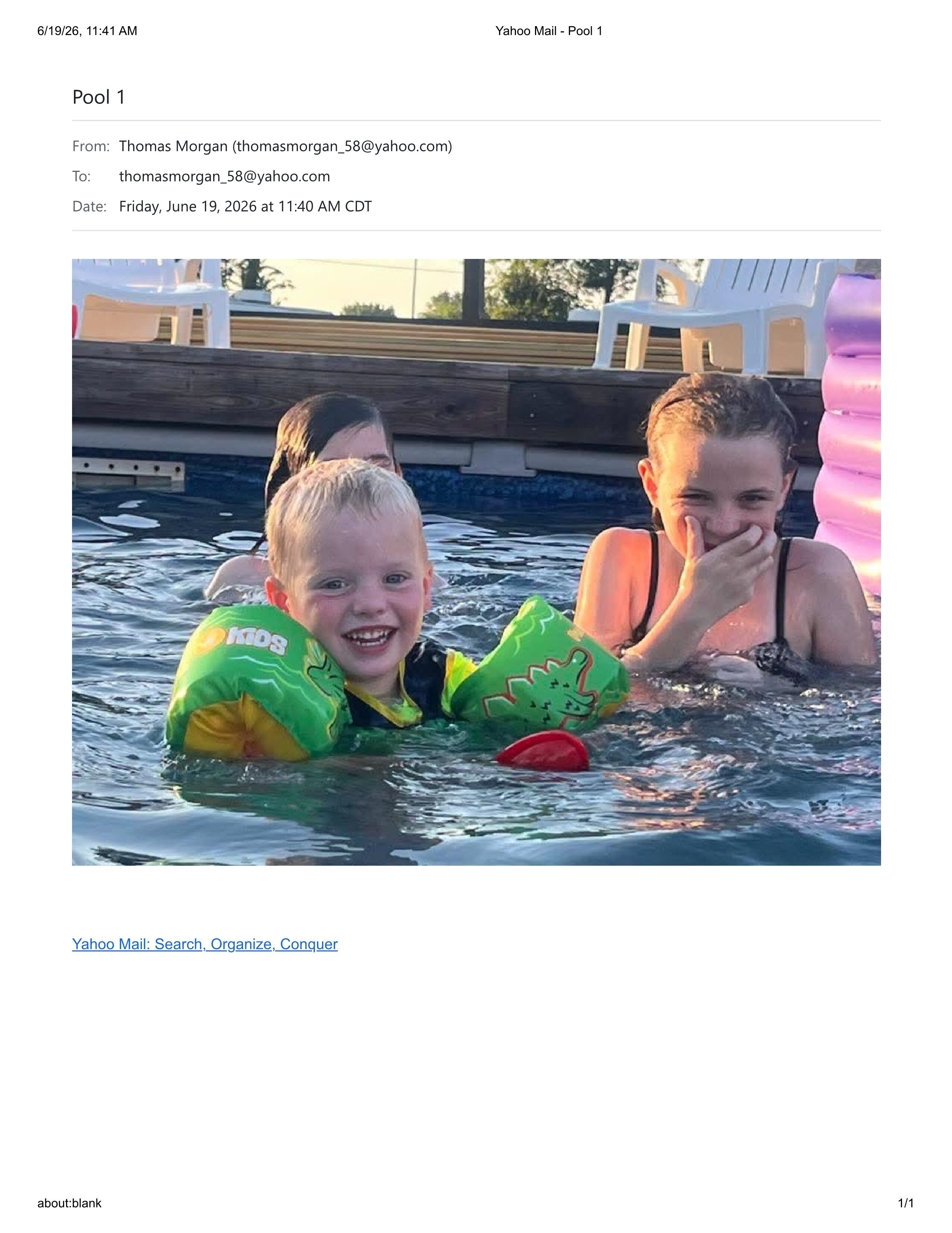 Outdoor pool