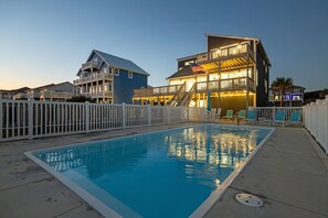 Una piscina riscaldata