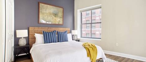 Desk, iron/ironing board, WiFi