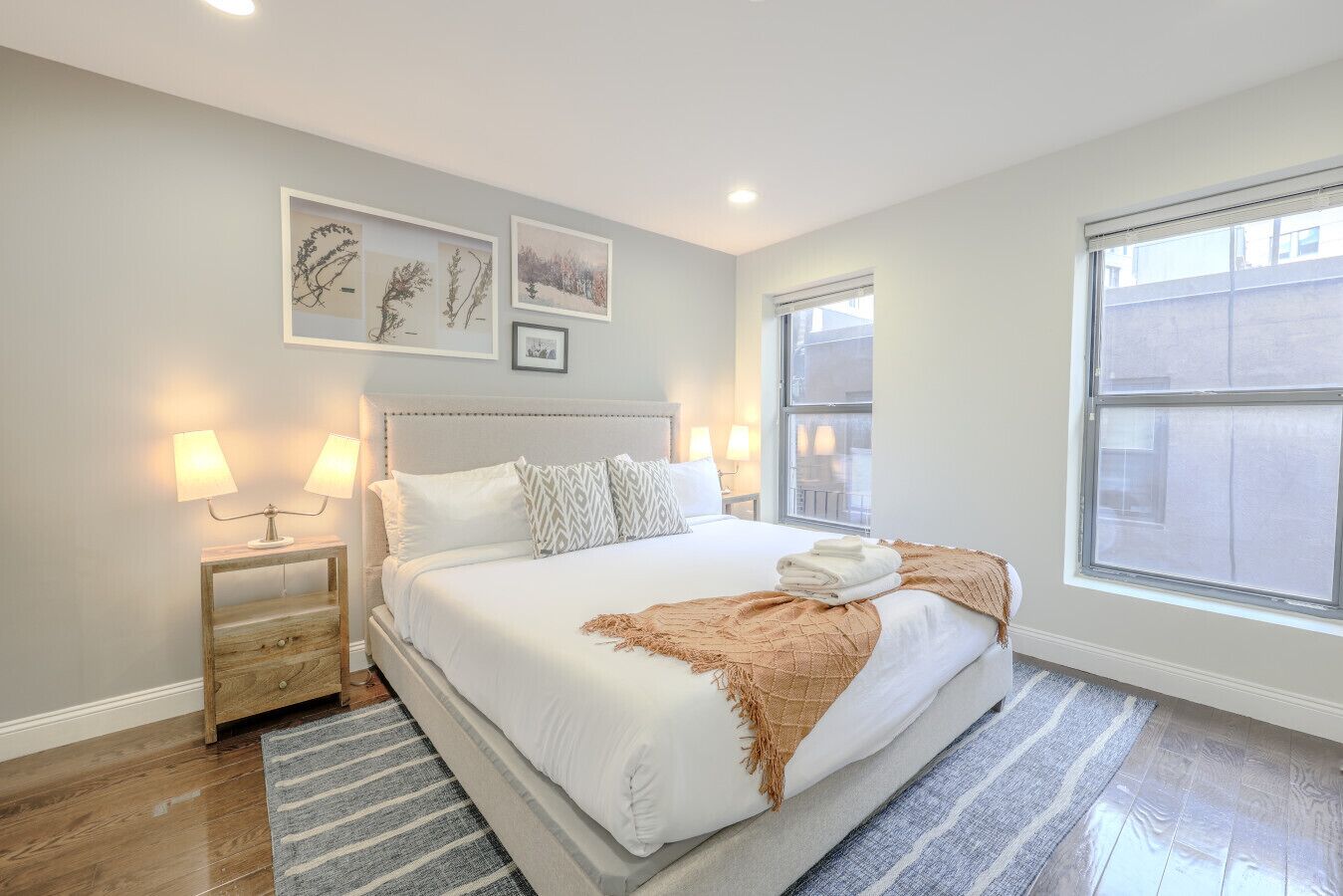 Desk, iron/ironing board, WiFi