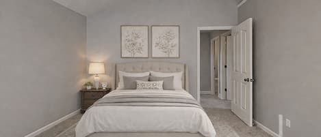 4 habitaciones, escritorio, tabla de planchar con plancha y wifi