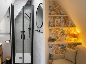 Douche, sèche-cheveux, papier toilette