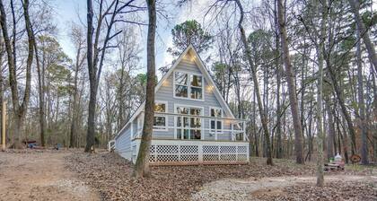 Romantic A-Frame Retreat w/ Fire Pit + Hammocks