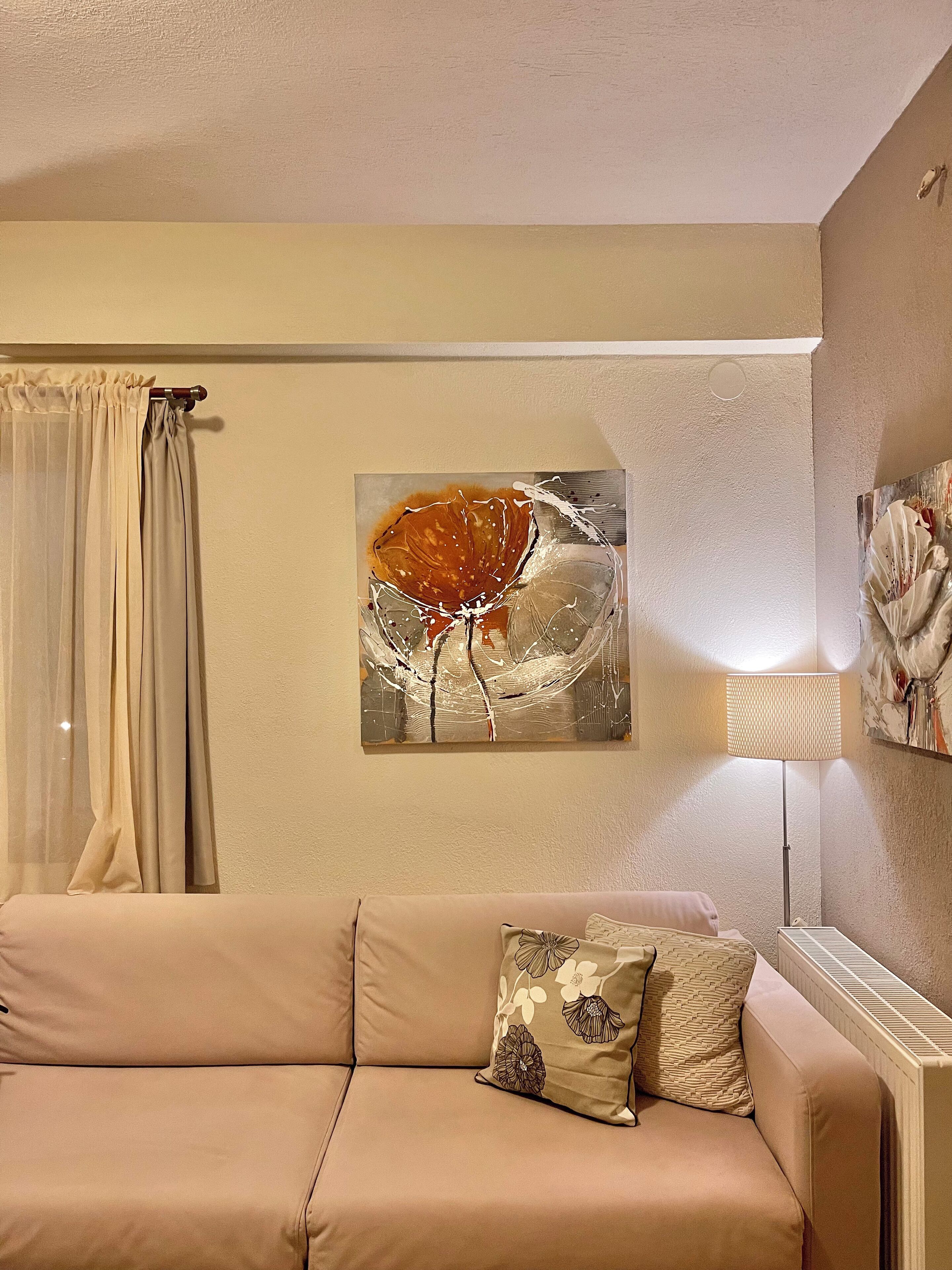 Apartment, Balcony, Sea View | Living area